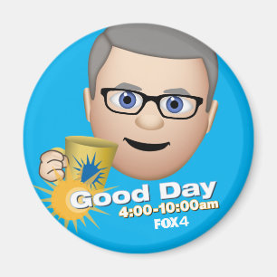 FOX 4 Good Day Emoji Tim Refrigerator Magnet