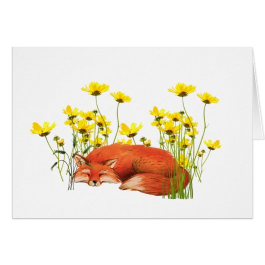 Fox All Occasion Notecard (Front Horizontal)