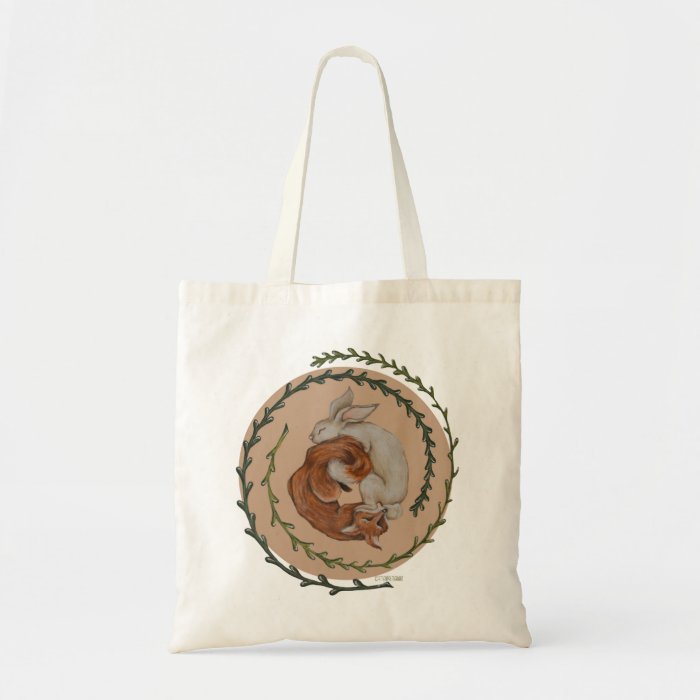 Fox and Bun Love Tote Bag