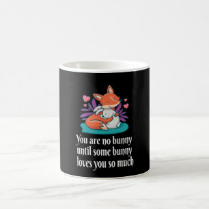 Fox And Bunny Couple Love Peace Friends Coffee Mug