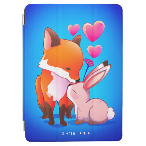 Fox and Bunny Love iPad Smart Cover