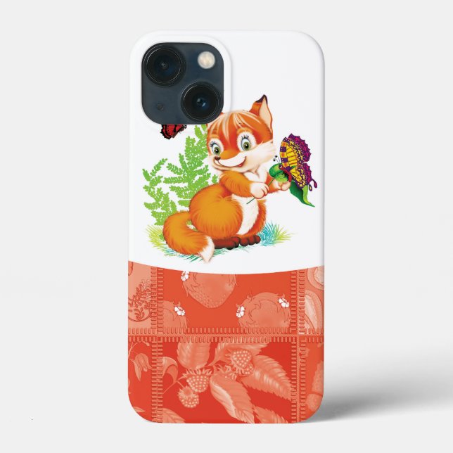 fox and butterfly Case-Mate iPhone case (Back)
