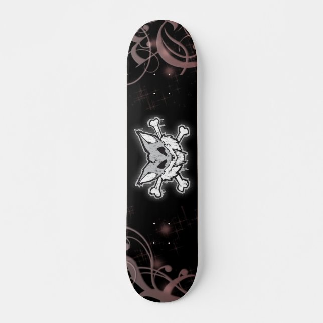 fox and crossbones skateboard deck (Front)