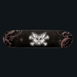 fox and crossbones skateboard deck<br><div class="desc">a kool pic of a fox/wolf skull and crossbanes with a cool border</div>