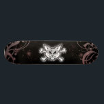fox and crossbones skateboard deck<br><div class="desc">a kool pic of a fox/wolf skull and crossbanes with a cool border</div>