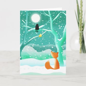 Fox And Crow - Greeting Cards by HannahChapman at Zazzle