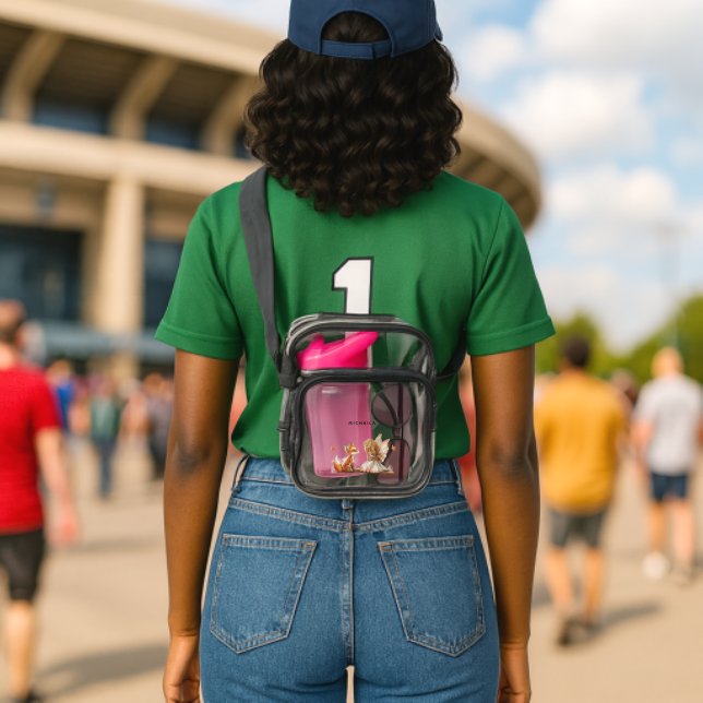 Fox and Fall Fairy Clear Crossbody Bag (Insitu (Stadium))