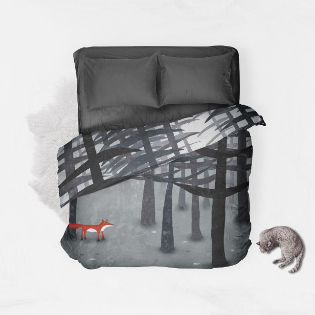 Fox and Forest Duvet Cover (Creator Uploaded)