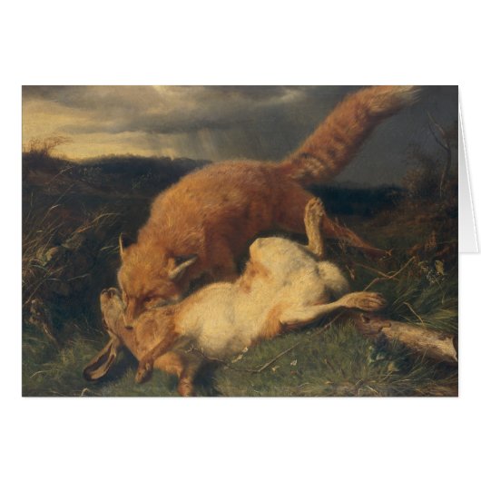 Fox and Hare, 1866 Cards (Front Horizontal)