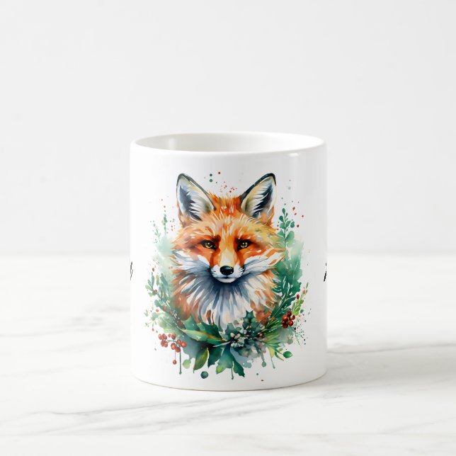 Fox and Holly Coffee Mug (Center)