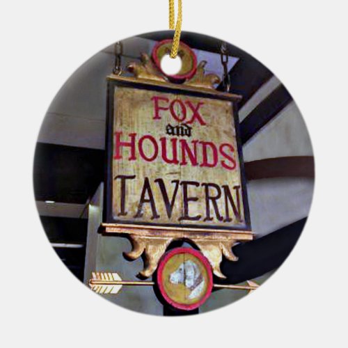 Fox and Hounds Saint Louis St Louis Ceramic Ornament