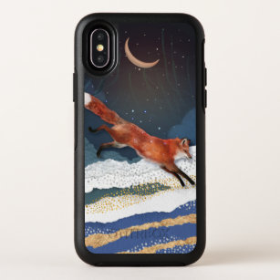 Fox And Moon Magical Fairytale Landscape Painting OtterBox Symmetry iPhone XS Case
