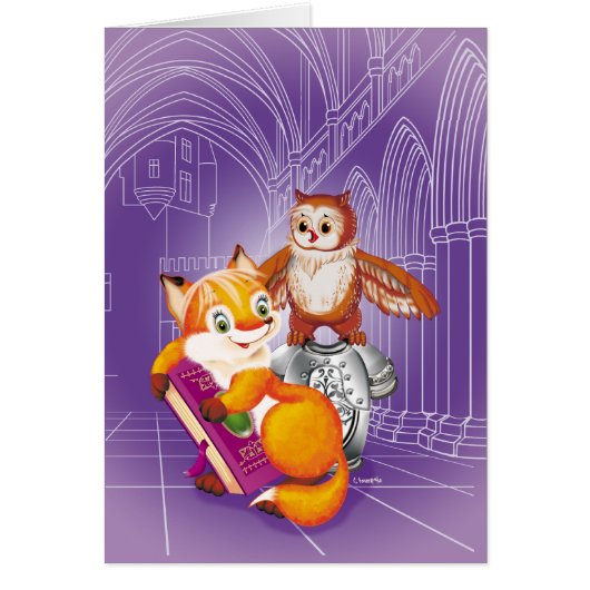 fox and owl cards (Front)
