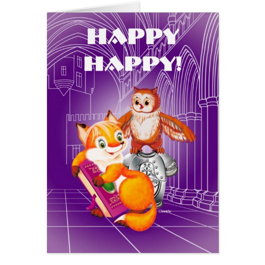 fox and owl cards (Front)