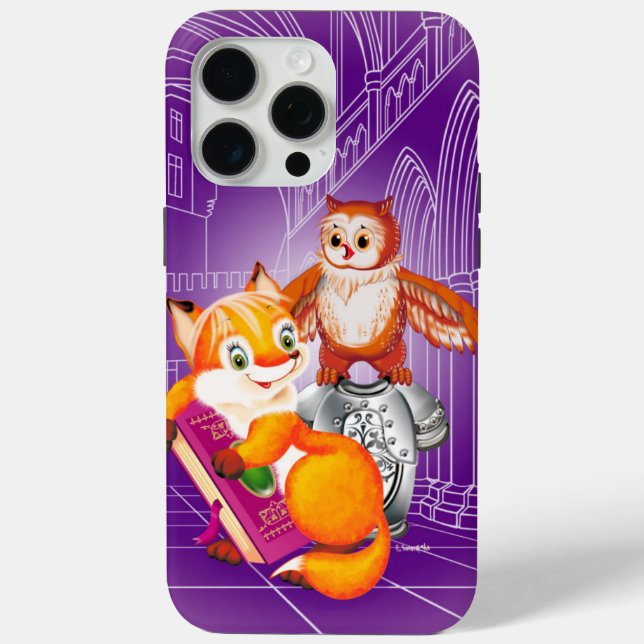 fox and owl Case-Mate iPhone case (Back)
