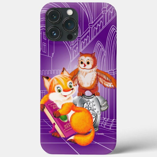fox and owl Case-Mate iPhone case (Back)