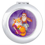 fox and owl compact mirror