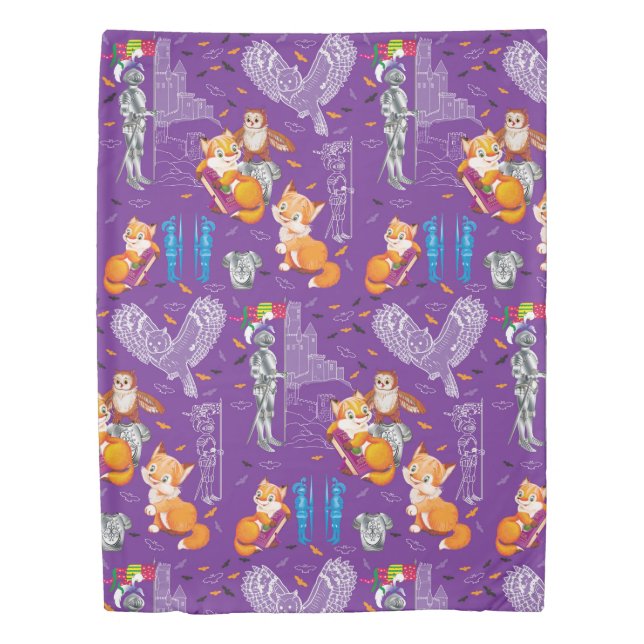 fox and owl duvet cover (Front)