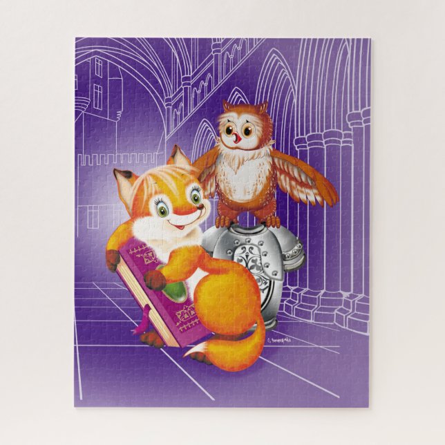 fox and owl jigsaw puzzle (Vertical)