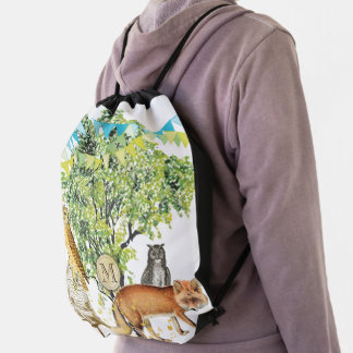 Fox and Owl Woodland Bunting Backpack