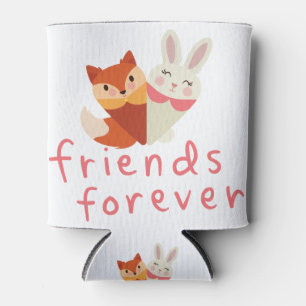 Fox and Rabbit Best Friend Can Cooler