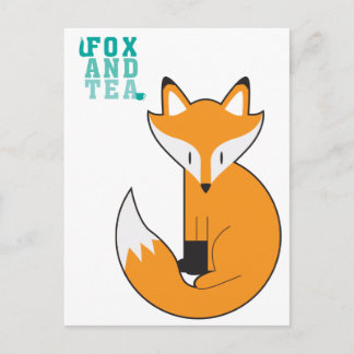Fox And Tea Postcard - N.1