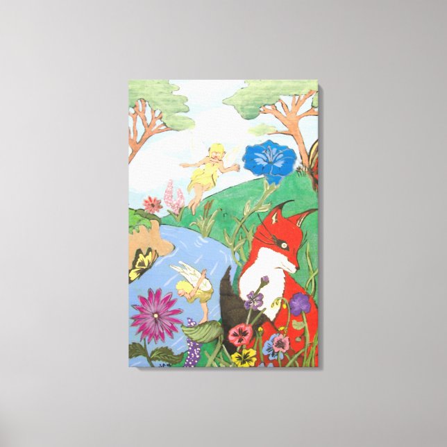 Fox and the Fairy's on Canvas Print (Front)