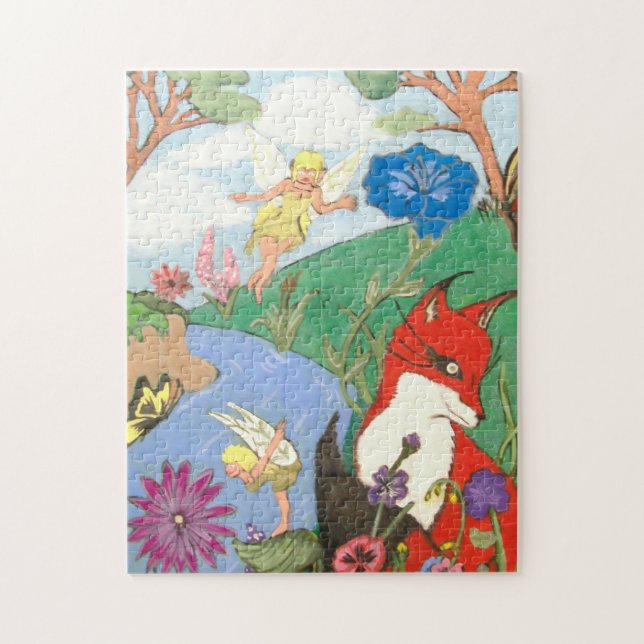 Fox and the Fairy's Puzzel Jigsaw Puzzle (Vertical)