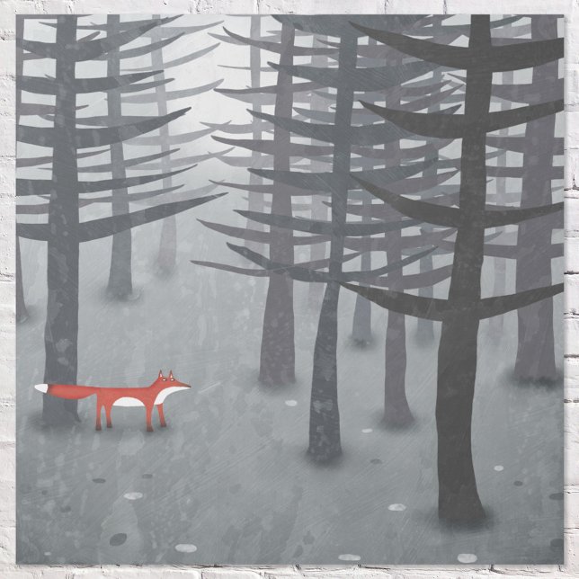 Fox and the Forest Gallery Wrap (The Fox and the Forest gallery wrap wall art)