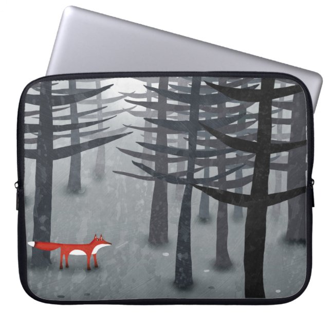 Fox and the Forest Laptop Sleeve (Front)