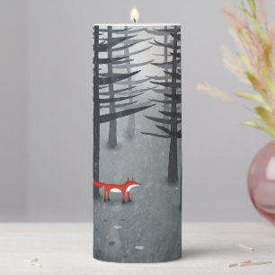 Fox and the Forest Pillar Candle