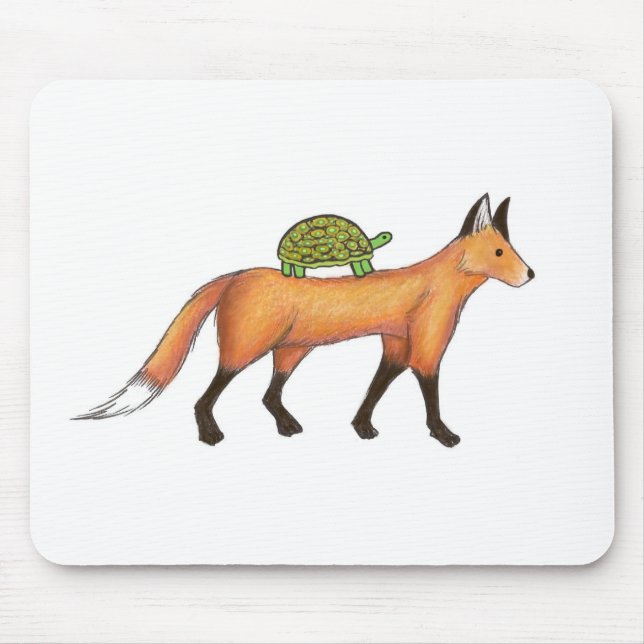 Fox and Turtle Mousepad (Front)