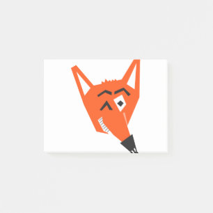 Fox Animal Cartoon Cunning Devious Evil Eye Post-it Notes