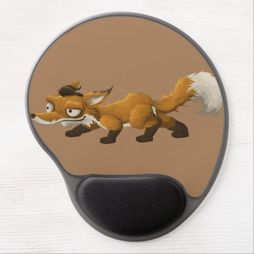 fox_animal_cartoon_wildlife gel mouse pad