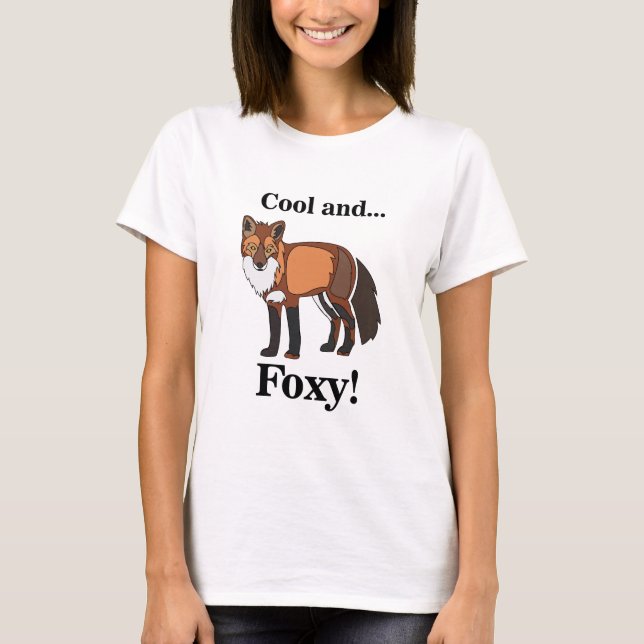 Fox Animal Lover Foxy T-Shirt (Front)