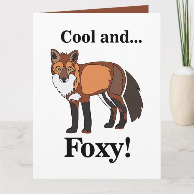 Fox Animal Wildlife Foxy Birthday Card (Front)