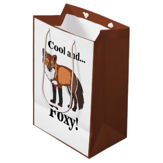 Fox Animal Wildlife Foxy Birthday Medium Gift Bag