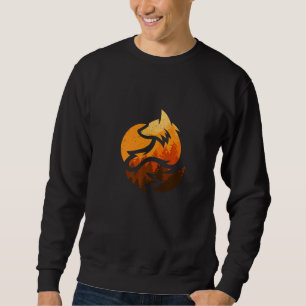 Fox Animal  With Nature Trees Hunting Sweatshirt