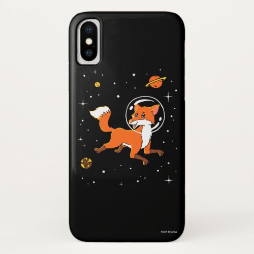 Fox Animals In Space iPhone X Case