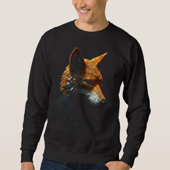 Fox Artwork  Animal  Animal Fox 4 Sweatshirt (Front)