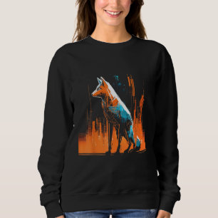 Fox Artwork  City Animal  Animal Fox Sweatshirt