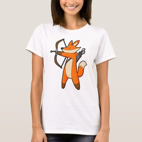 Fox as Archer with Arrow  Bow T_Shirt