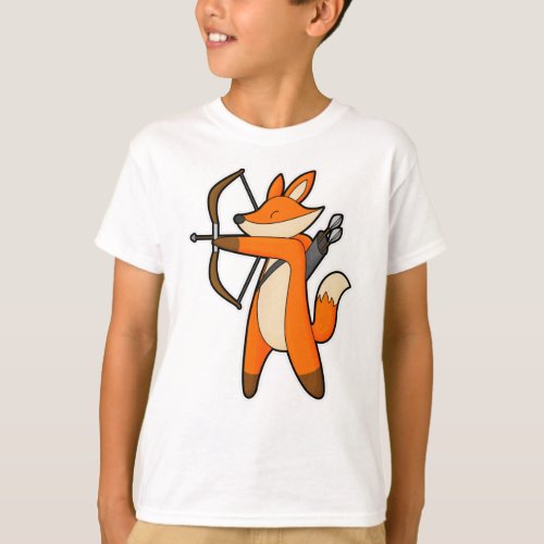 Fox as Archer with Arrow  Bow T_Shirt
