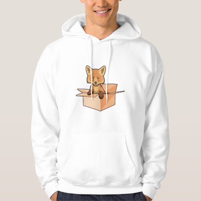 Fox as Baby in Box Hoodie (Front)