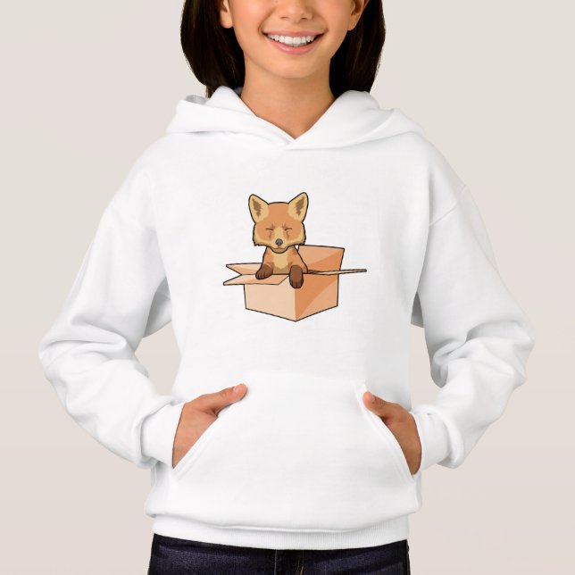 Fox as Baby in Box Hoodie (Front)