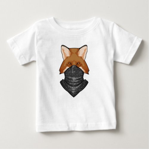 Fox as Bandit with Kerchief Baby T_Shirt