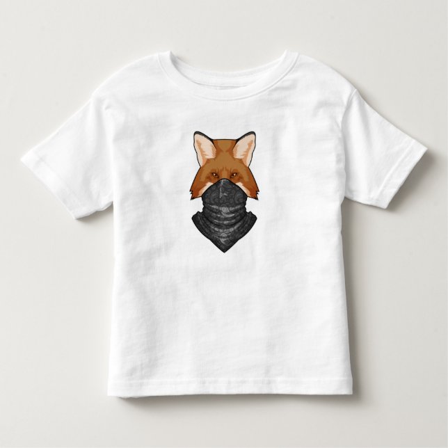 Fox as Bandit with Kerchief Toddler T-shirt (Front)