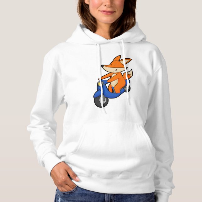 Fox as Biker with Scooter Hoodie (Front)