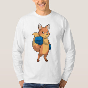 Fox as Boxer with Boxing gloves T-Shirt