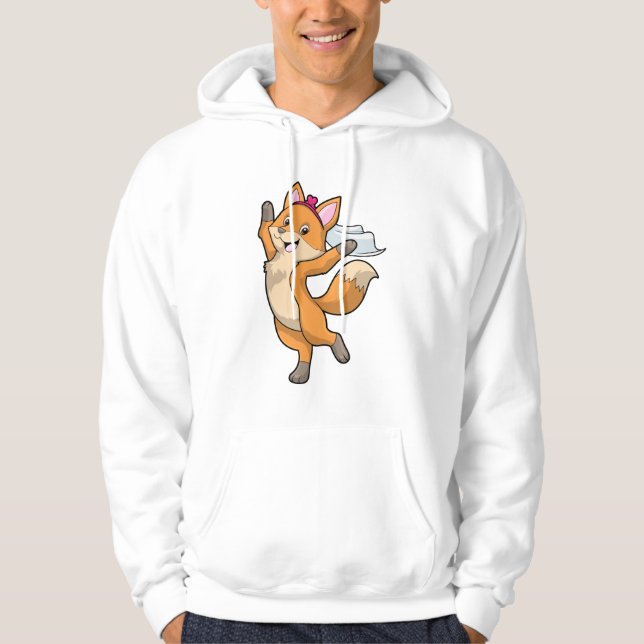 Fox as Bride with Veil & Heart Hoodie (Front)